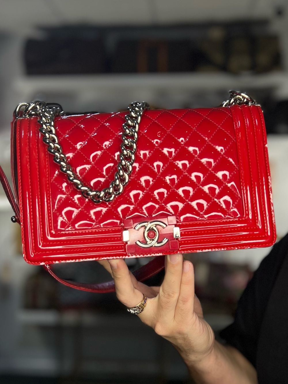CHANEL RED BAG